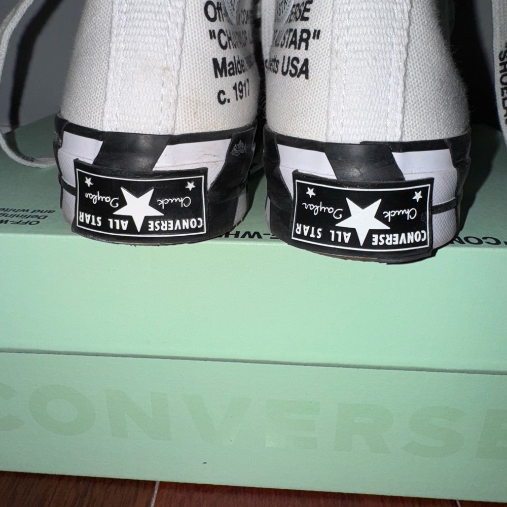 Off-White Converse High Top Sneakers - Picture 9 of 13
